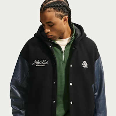 NIKE VARSITY JACKET スタジャン XXL ブラック　ナイキ Nike Sportswear Club Men's Wool Varsity Jacket. Nike.com